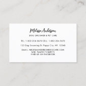 Franse Bulldog Personalized Dog Groomer Pet Care Visitekaartje (Achterkant)