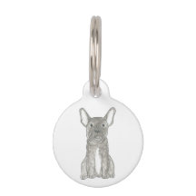 Franse Bulldog Pet ID Tag