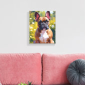 Franse Bulldog Pet Schilderen Dog Art Canvas Afdruk (Insitu (Woonkamer))