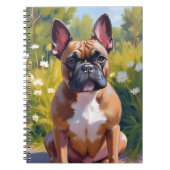 Franse Bulldog Pet Schilderen Dog Art Notitieboek (Voorkant)