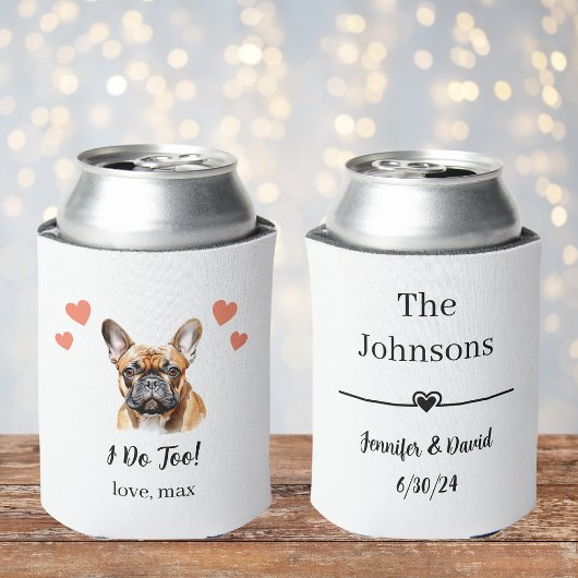 Franse Bulldog Pet Wedding Koelbox Blikjeskoeler