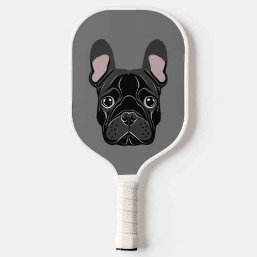 Franse Bulldog Pickleball Paddle (Achterkant)