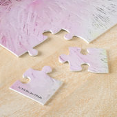 Franse Bulldog Pink Glam Inspirerend Donut Quote Legpuzzel (Zijkant)