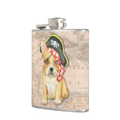 Franse Bulldog Pirate Heupfles (Links)