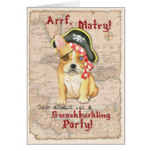 Franse Bulldog Pirate Invitation (Voorkant)