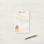 Franse Bulldog Pirate Post-it® Notes (Op bureau)