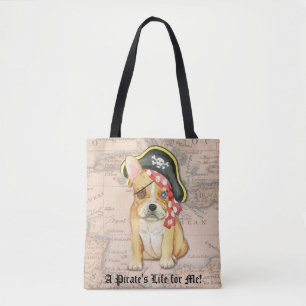 Franse Bulldog Pirate Tote Bag