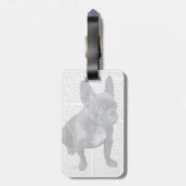 Franse Bulldog Plain Bagagelabel (Achterkant verticaal)