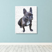 Franse Bulldog Plain Canvas Afdruk (Insitu (Houten vloer))