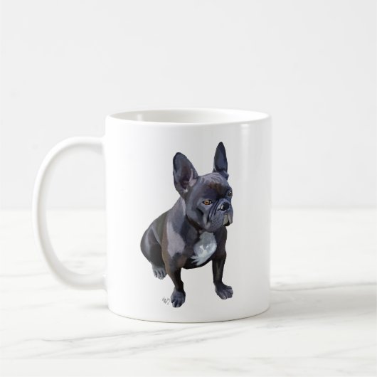 Franse Bulldog Plain Koffiemok (Links)