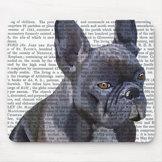 Franse Bulldog Plain Muismat (Voorkant)