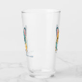 Franse Bulldog plezier Glas (Links)