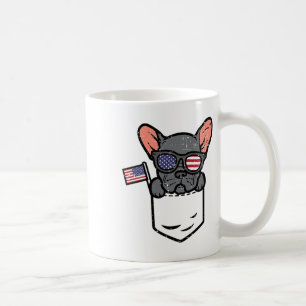 Franse Bulldog Pocket Frenchie American USA 4th of Koffiemok
