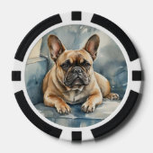 Franse Bulldog Poker Chips (Voorkant)