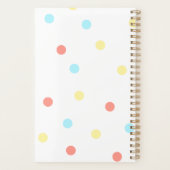 Franse Bulldog Polka Dot Planner (Achterkant)