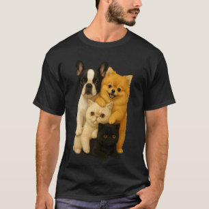 Franse Bulldog Pomeranian Exotische Korthaar Munch T-shirt