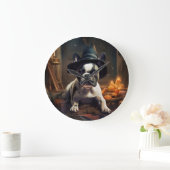 Franse Bulldog pompoenen Halloween eng Grote Klok (Huis)