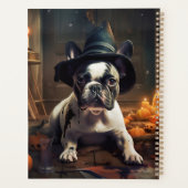 Franse Bulldog pompoenen Halloween eng Planner (Achterkant)