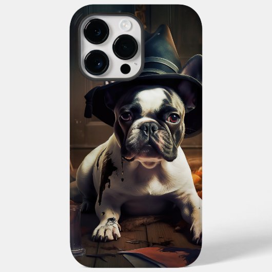 Franse Bulldog Pompoenen Halloween Griezelen Case-Mate iPhone Case (Achterkant)
