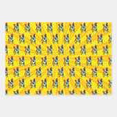 Franse Bulldog Pop Art Inpakpapier Vel (Voorkant)