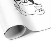 FRANSE BULLDOG-POPPEN MET MASKWAPENpapier Cadeaupapier (Rol Hoek)