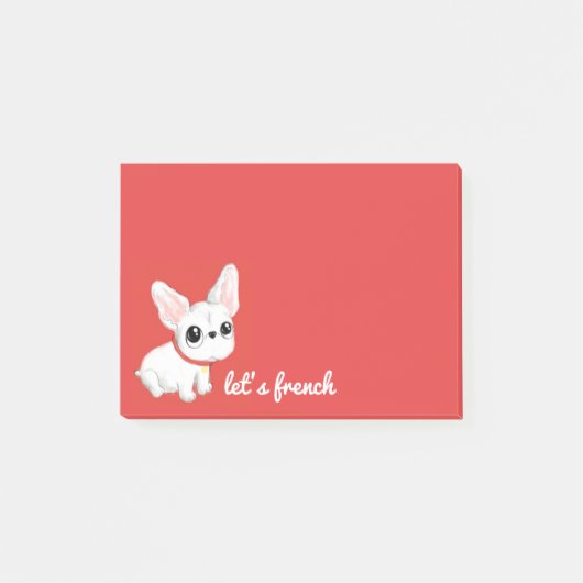 Franse bulldog Post-it notes (Voorkant)