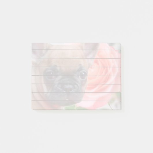 Franse Bulldog Post merkt op Post-it® Notes (Voorkant)