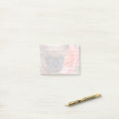 Franse Bulldog Post merkt op Post-it® Notes (Op bureau)