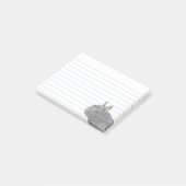 Franse Bulldog Post merkt op Post-it® Notes (Schuin)