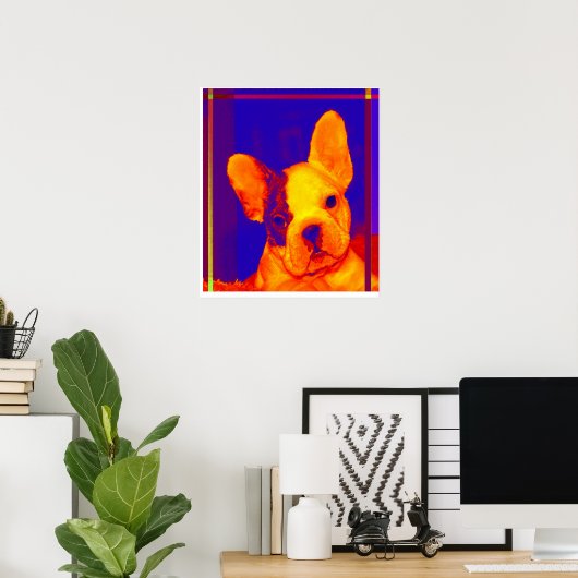 franse bulldog poster (Thuiskantoor)