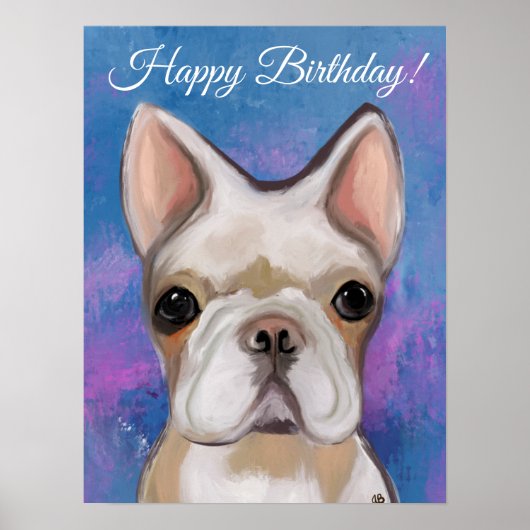 Franse Bulldog Poster (Voorkant)