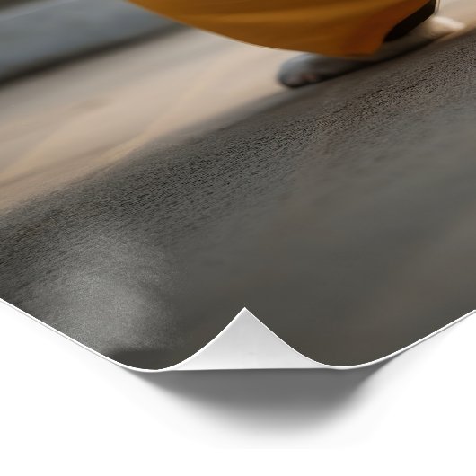 Franse Bulldog, Poster, Shaolin, Kung Fu, Martial Perfect Poster (Hoek)