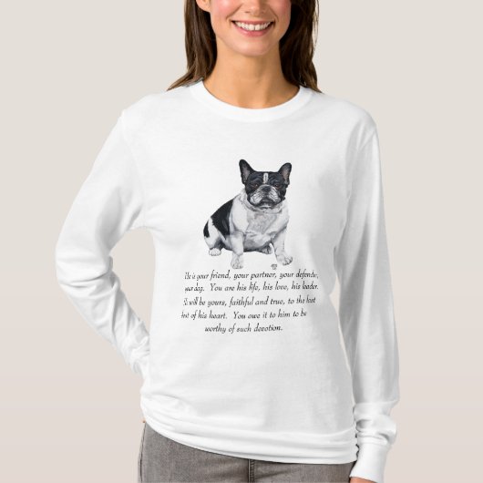 Franse Bulldog Prijs Herinneringen T-shirt (Voorkant)