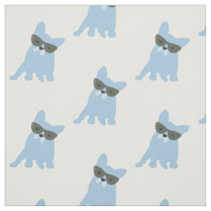 Franse Bulldog Print Fabric Stof