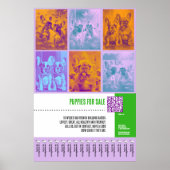 Franse Bulldog Puppies te koop groot poster (Voorkant)