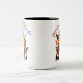 Franse Bulldog Puppies voor een hondeneigenaar Fre Tweekleurige Koffiemok (Center)