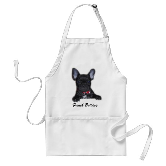 Franse Bulldog Puppy Apron Standaard Schort (Voorkant)