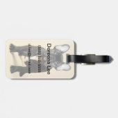 Franse bulldog Puppy Bagagelabel (Achterkant horizontaal)