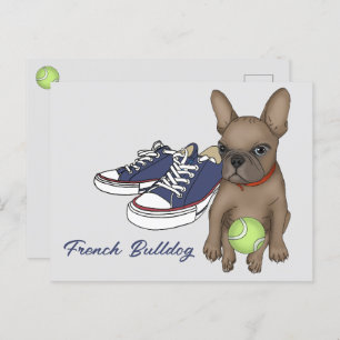 Franse bulldog Puppy Briefkaart