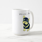 Franse Bulldog Puppy Cartoon Koffiemok (Voorkant rechts)