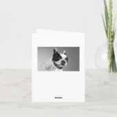 Franse Bulldog Puppy Dog Blank Note Kaart (Achterkant)