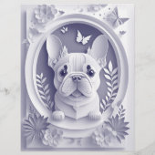 Franse Bulldog Puppy Flyer (Achterkant)