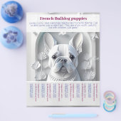 Franse Bulldog Puppy Flyer (Enkel)
