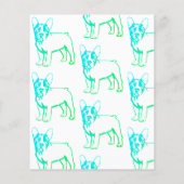 Franse bulldog Puppy Flyer (Achterkant)