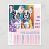 Franse bulldog Puppy Flyer (Voorkant)