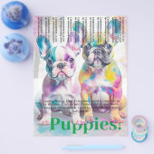 Franse Bulldog Puppy Flyer (Enkel)