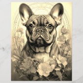 Franse Bulldog Puppy Flyer (Achterkant)