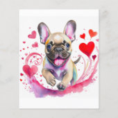 Franse Bulldog Puppy Flyer (Achterkant)