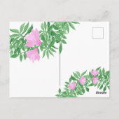 Franse bulldog puppy. Happy Birthday Briefkaart (Achterkant)