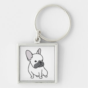 Franse Bulldog Puppy Hond Moeder Redding Adoptie L Sleutelhanger